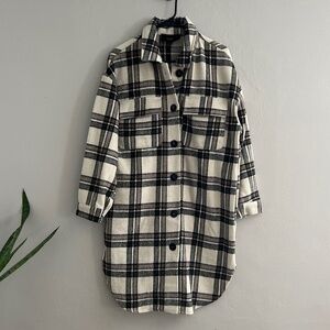 Long flannel shirt/jacket